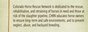 Colorado Horse Rescue Network