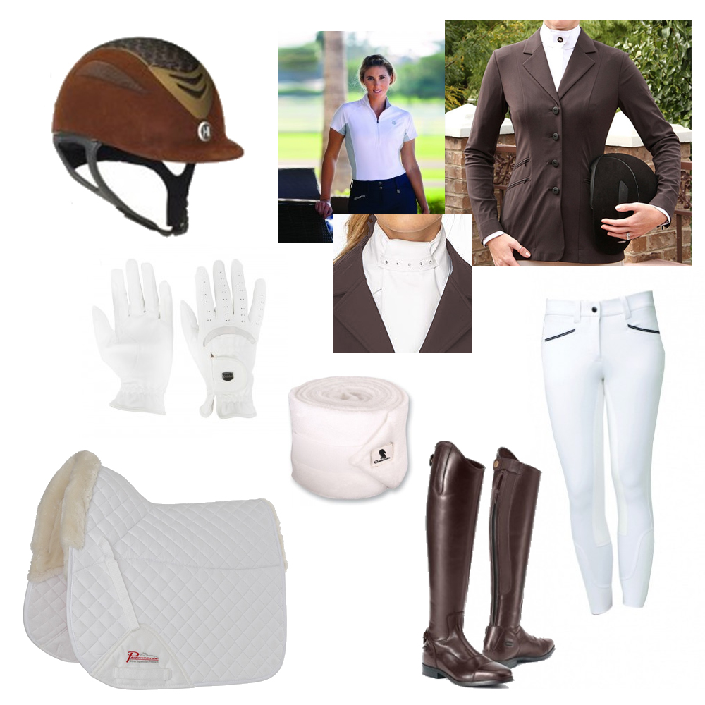 Brown & White Dressage Show Collection