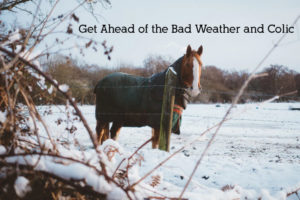 Get ahead of bad weather and colic for your horse!