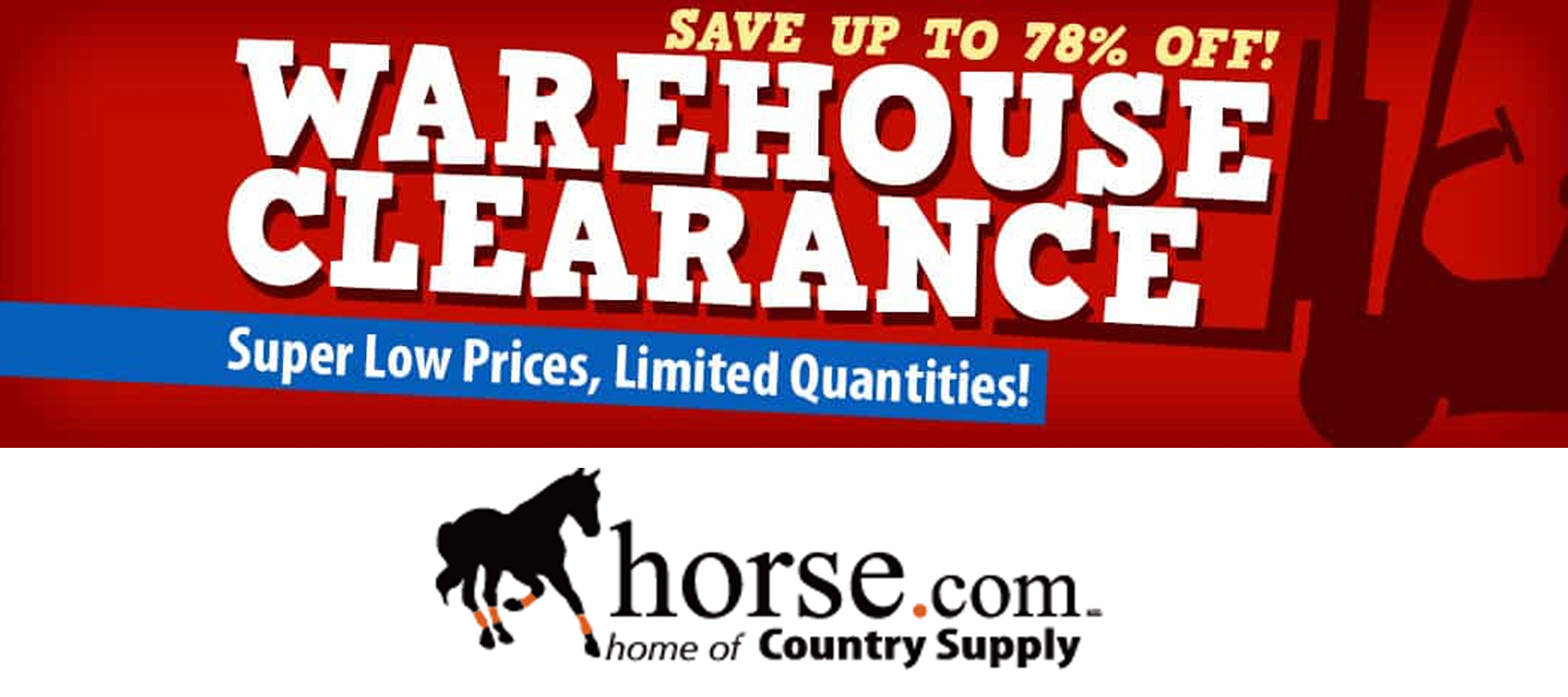 Horse.com is having a HUGE Warehouse Sale!