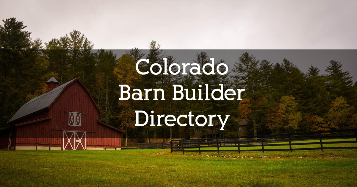 Colorado Barn Builder Directory