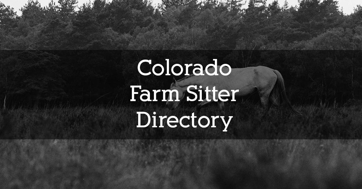 Colorado Farm Sitter Directory