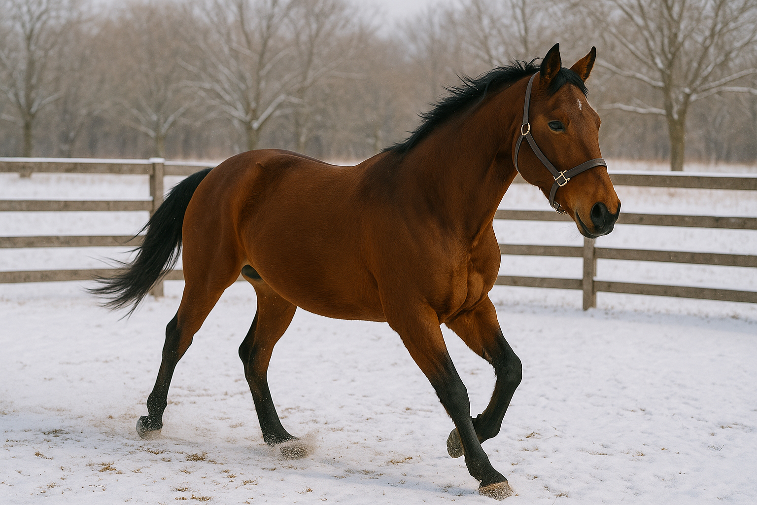 Keeping Your Horse Fit When the Ground Is Frozen