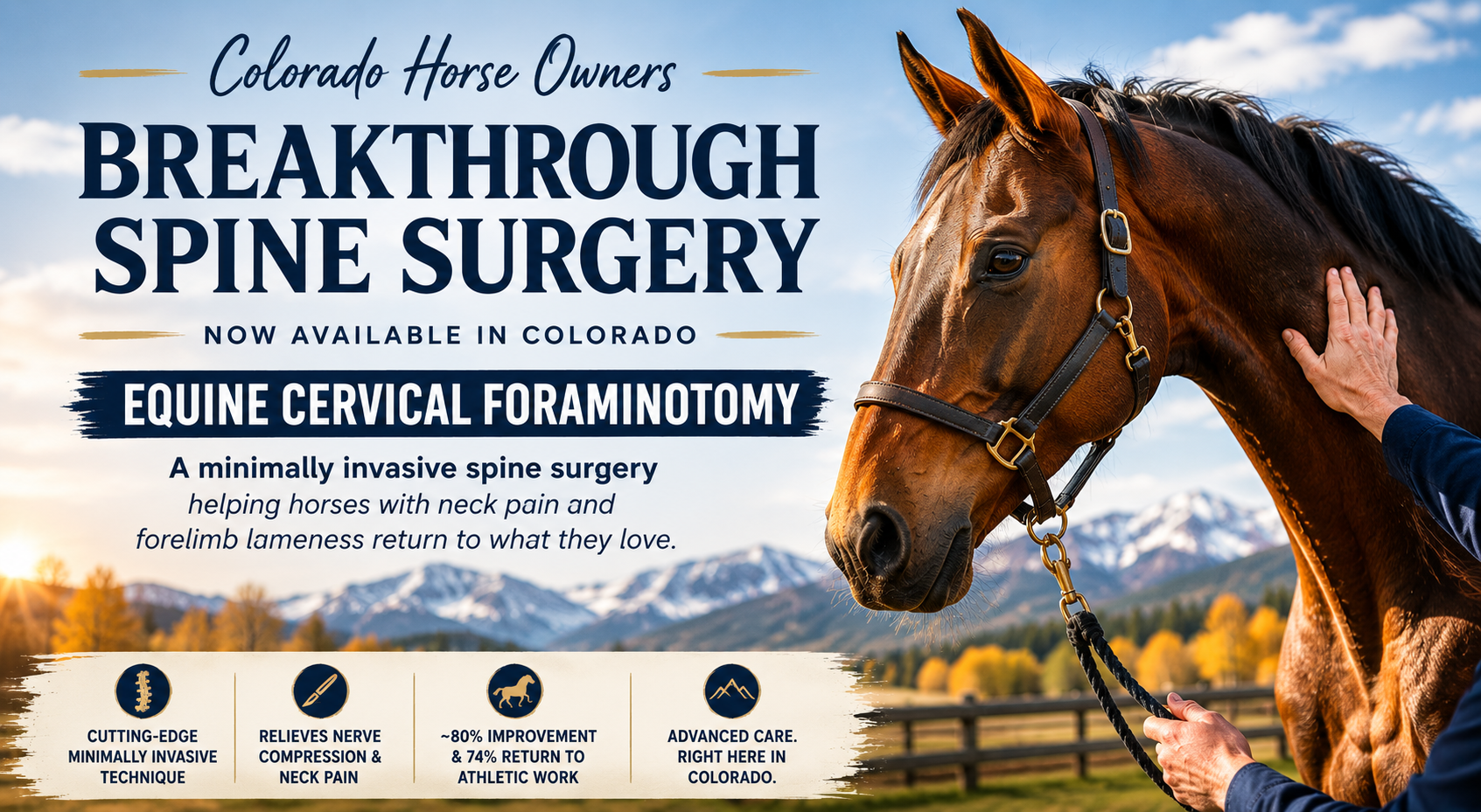 Colorado Equine Practices Bring Groundbreaking Spine Surgery Closer to Home